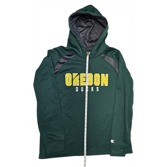 Oregon Ducks Green and Gray University Embroidered Hoodie - Picture 7 of 16
